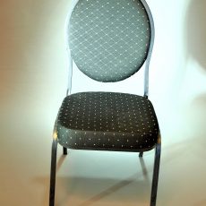 Banquet steel stol sort