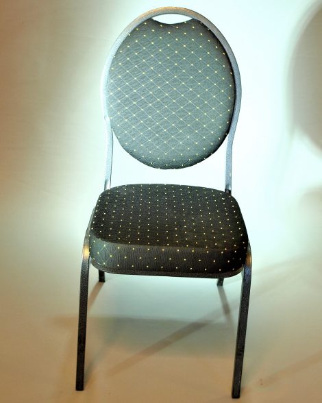 Banquet steel stol sort