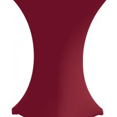 Strechdug for cafebord Ø 80 * H 110 cm 4 ben Bordaux