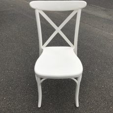Cross-back chair i kvalitets plastik
