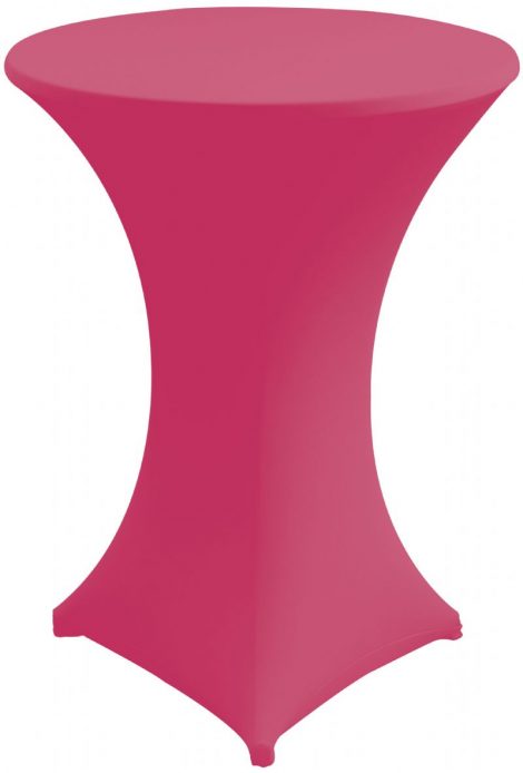 Strechdug for cafebord Ø 80 * H 110 cm 4 ben  Pink