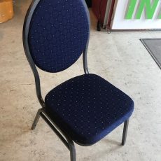 Banquet steel stol blå