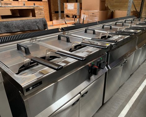 Transportabel friture på gas
