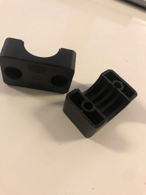 Sort rør bærer ø 25mm - Image 2